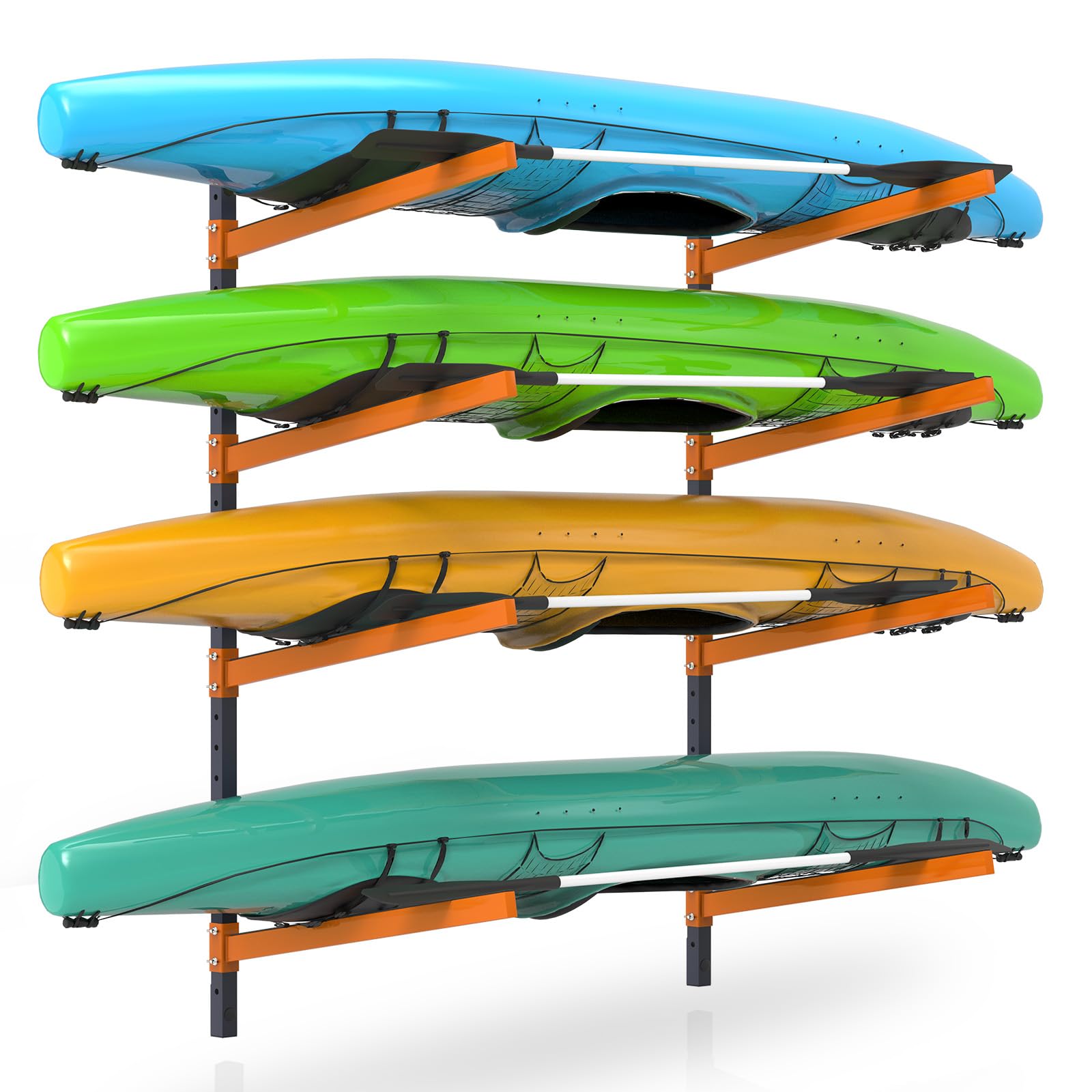 kayak storage rack, wall mount kayak racks for indoor outdoor storage, heavy duty adjustable kayak rack for garage, spacesaver