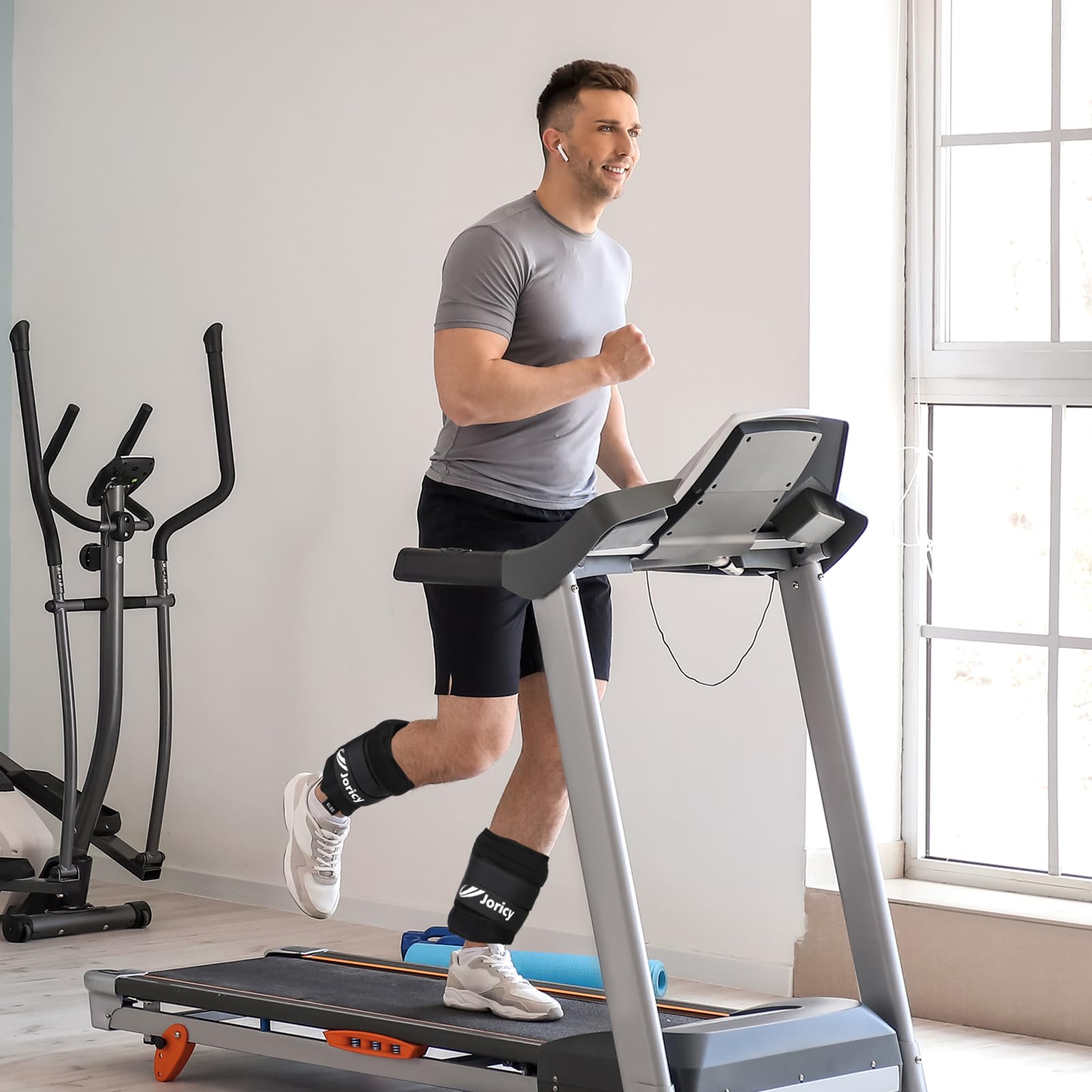 JORICY Peso Caviglia, Pesi per Caviglie, Pesi Regolabili da 2 3 4 5 6 7 8 10 kg 1 Paio Cavigliere Pesi per Fitness, Jogging, Esercizio Fisico, Passeggiate, Ginnastica, Aerobica, Palestra