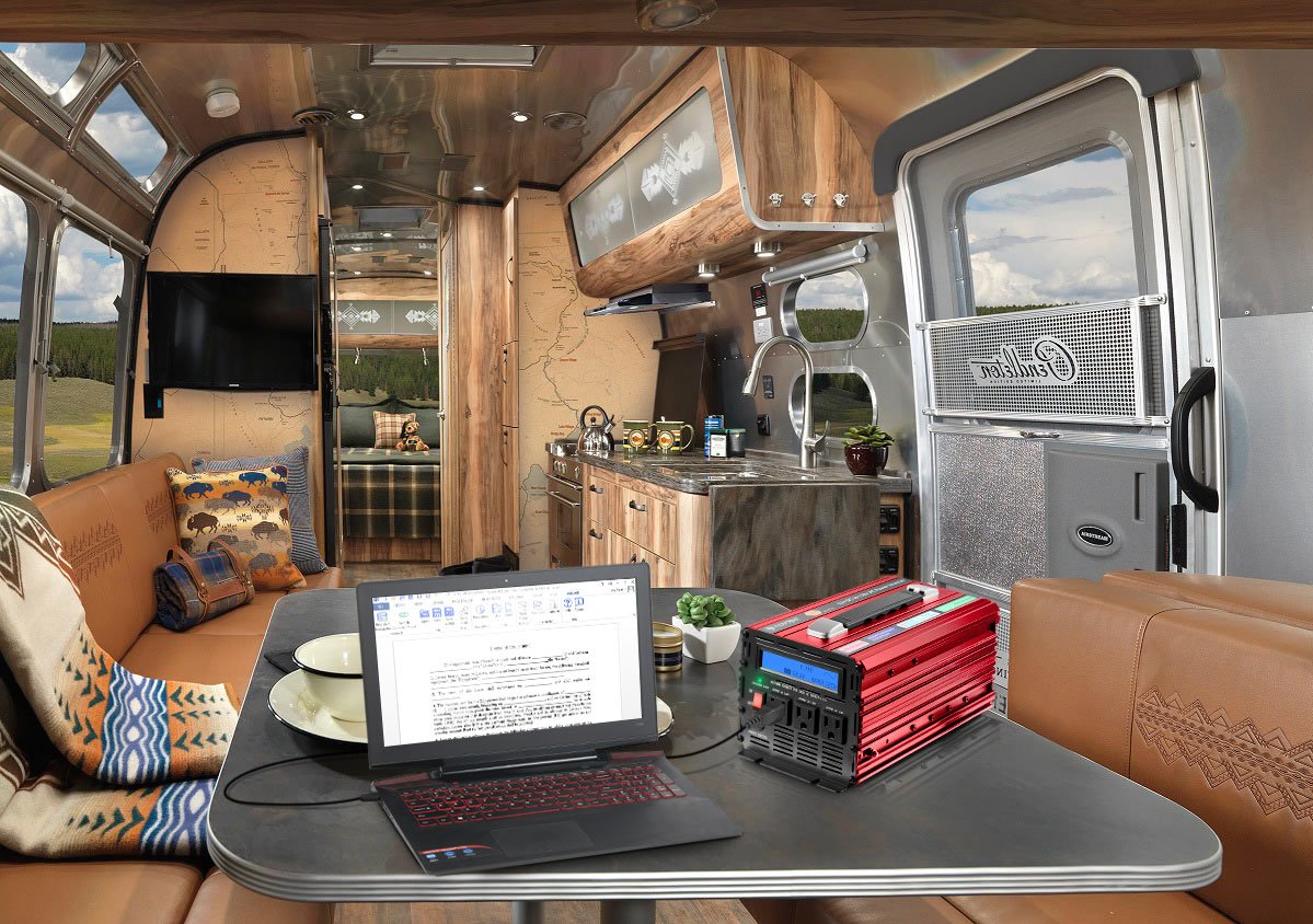 novopal Power Inverter Pure Sine Wave Power Inverter 1500 Watt 3 AC Outlets DC 12v to AC 120v with Remote Control, Big LCD Display(Surge 3000W)