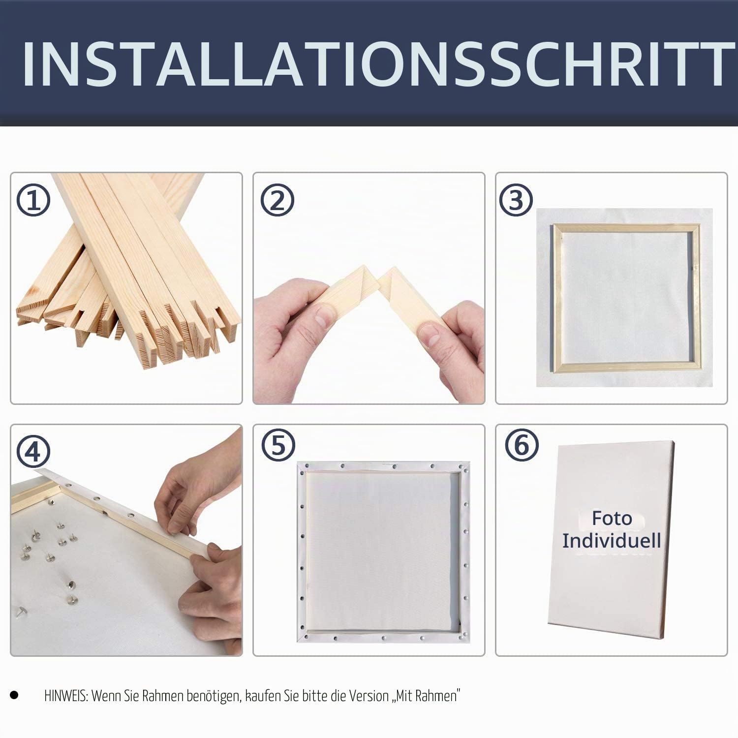 Personalisiertes individuelles Malen nach Zahlen für Erwachsene, Malsets für Haustiere und Porträts, Geschenke -Machen Sie Ihre eigene Foto-Zeichnungsfarbe und Pinsel (Gerahmt 40x50cm)