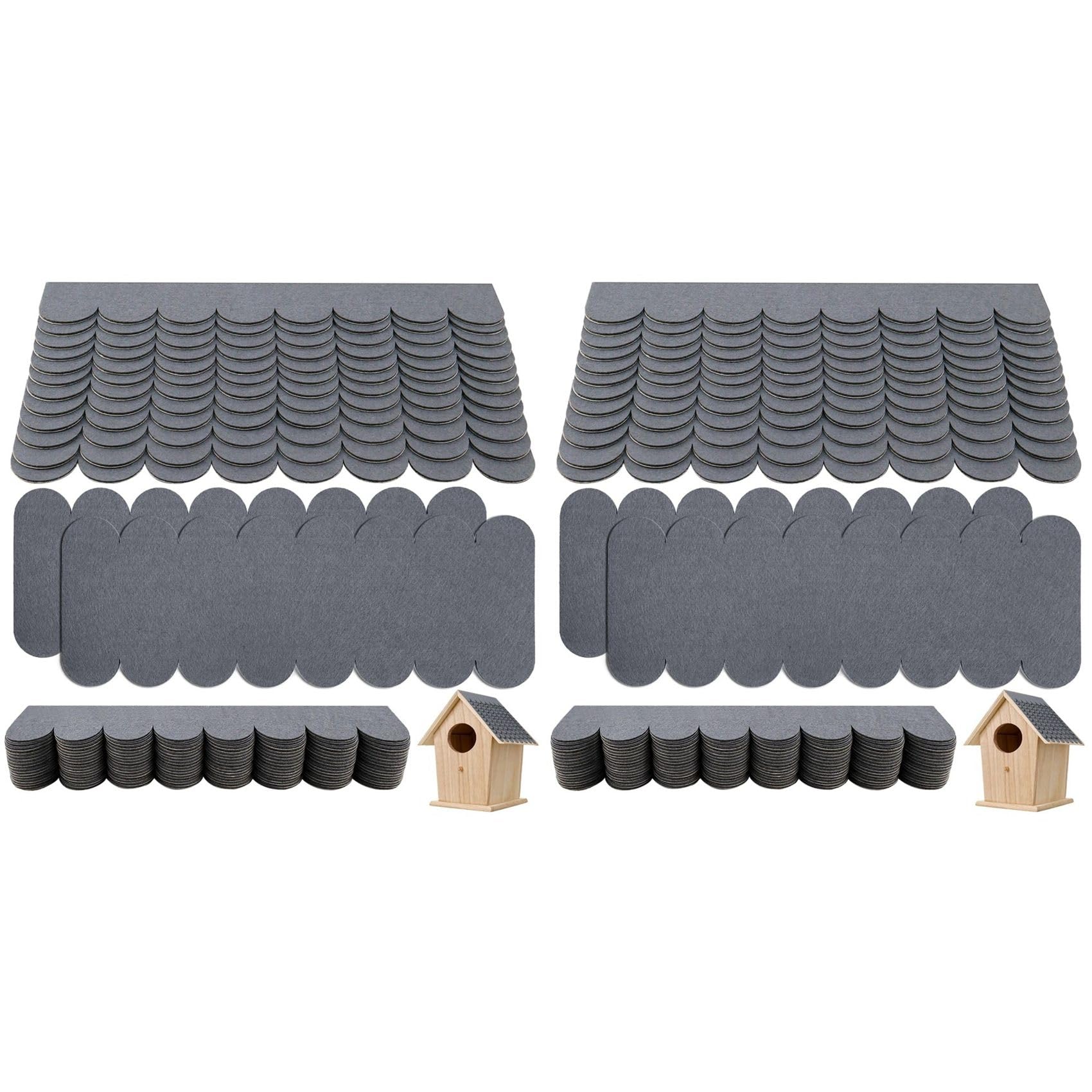 Techo de caja gris protegido con fieltros para techos de pajareras autoadhesivos