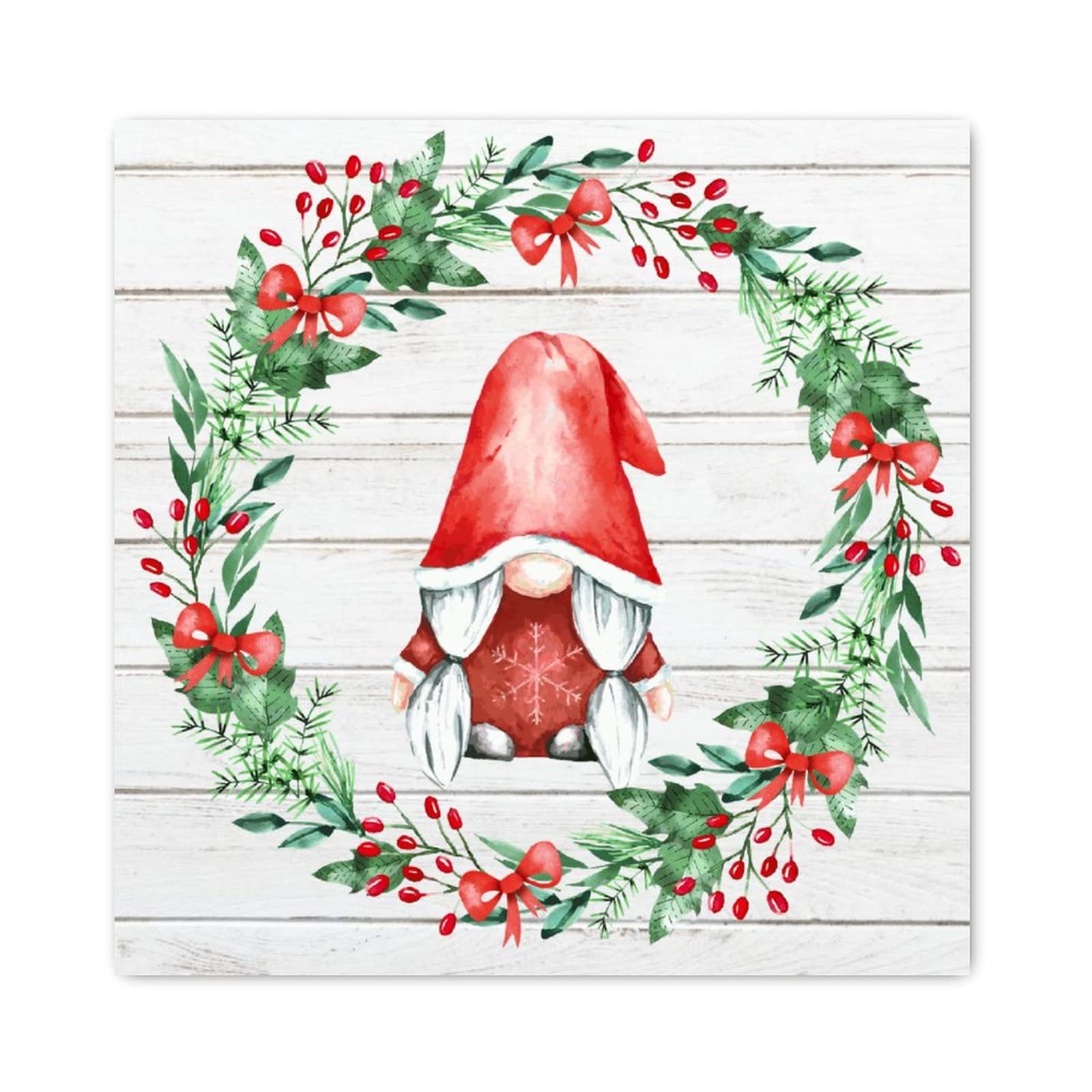 Couronne de nain de Noël en bois pour embellir votre cuisine et maison