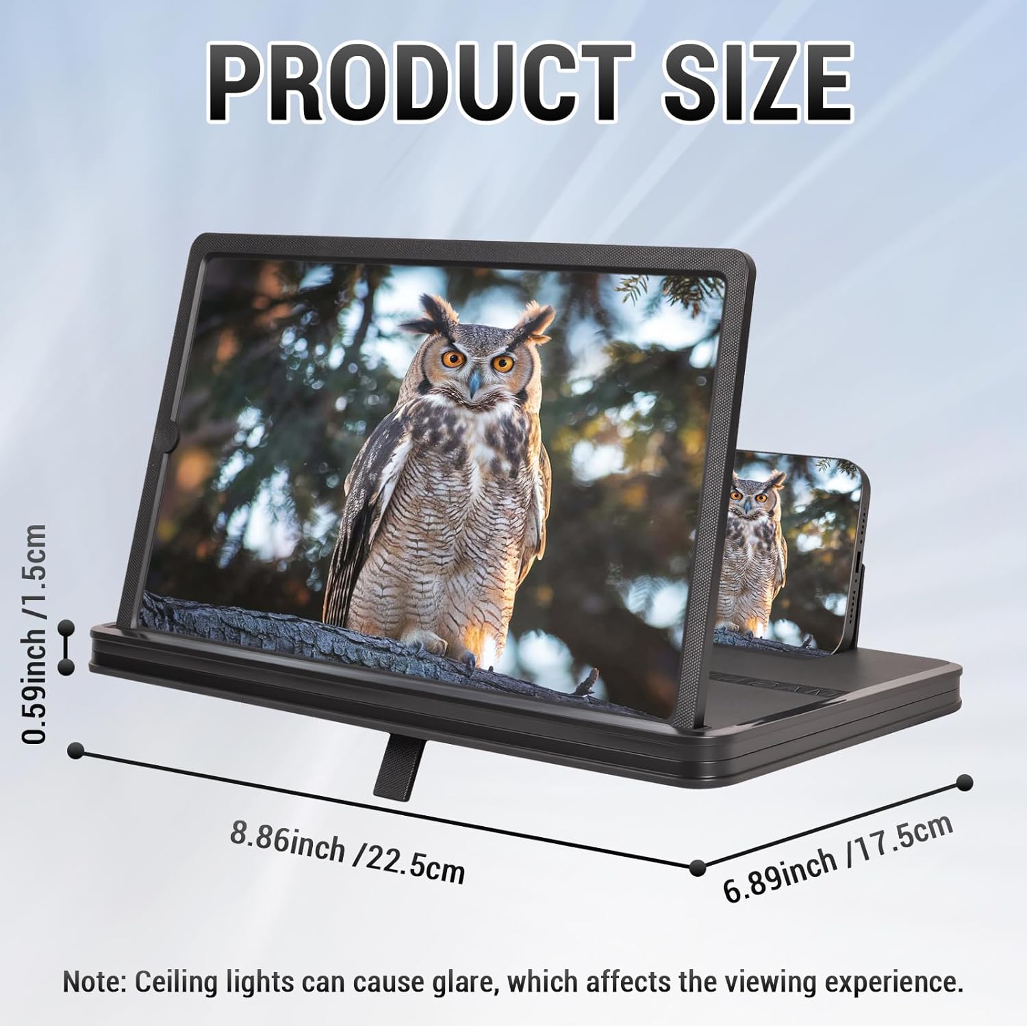 14" Phone Screen Magnifier, 2026 New 2-in-1 3D HD Portable Projector Screen, Vertical & Horizontal Switch for Movies, Gaming & Live Streaming - Image 7