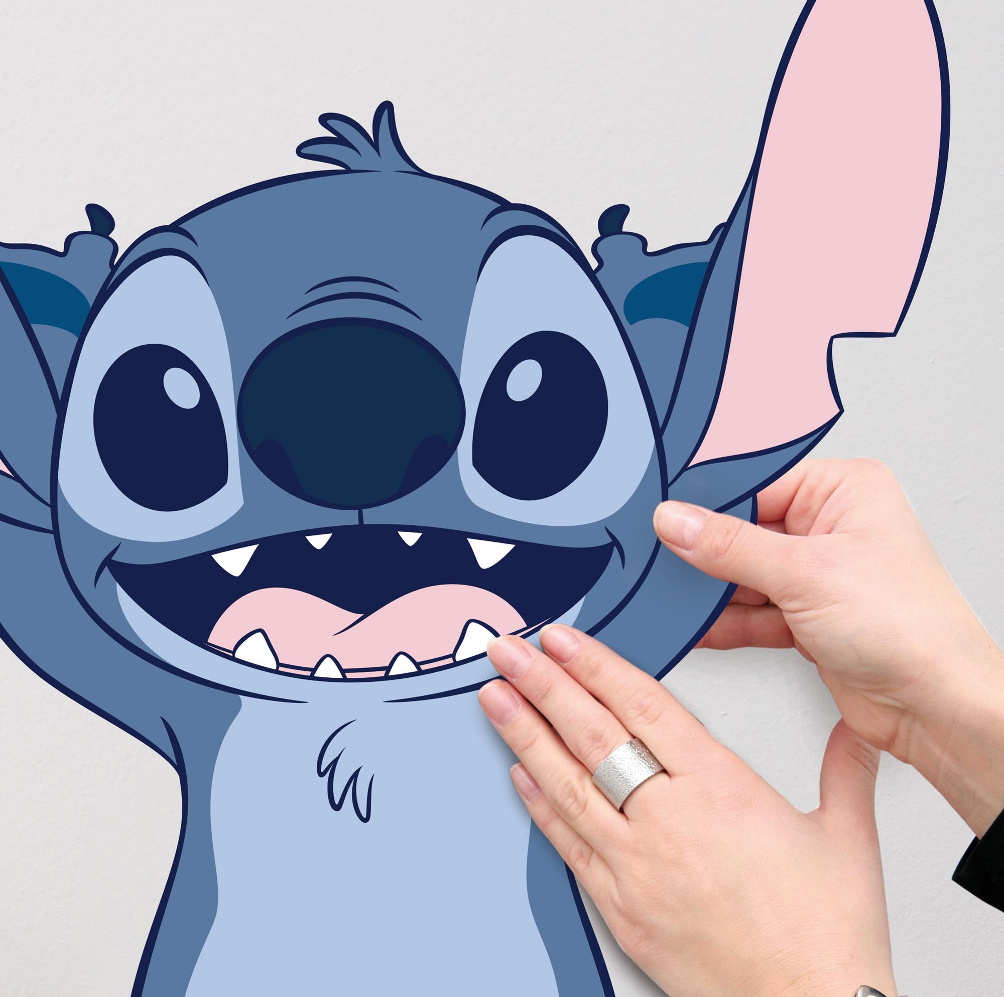 Komar Tatuaż ścienny - Disney Lilo and Stitch Lifesize - rozmiar 50 x 70 cm - naklejka ścienna, pokój dziecięcy, dekoracja ścienna, niebieski, zielony, różowy