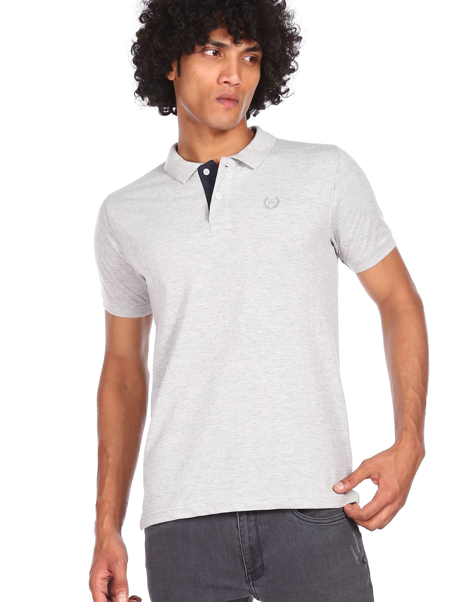 Arrow Men's Solid Short Sleeve Regular Fit Cotton Polo T-Shirt-picture-29