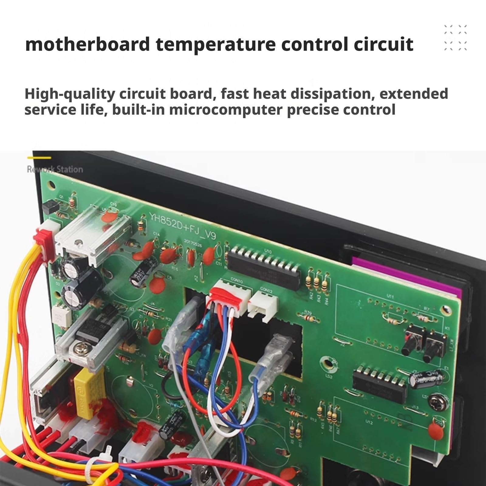 Stazione di saldatura, strumenti per la riparazione della saldatura con kit stazione saldante, saldatore elettrico 2 in 1 con regolazione della temperatura, per casa e fabbrica