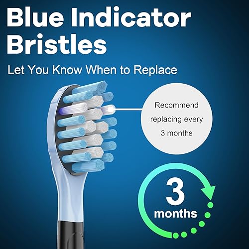 Miniatura 6 de Toptheway Cabezales de repuesto para cepillos de dientes compatibles con Philips Sonicare C-3, ProtectiveClean 4100 5100 6100, cabezales de cepillo