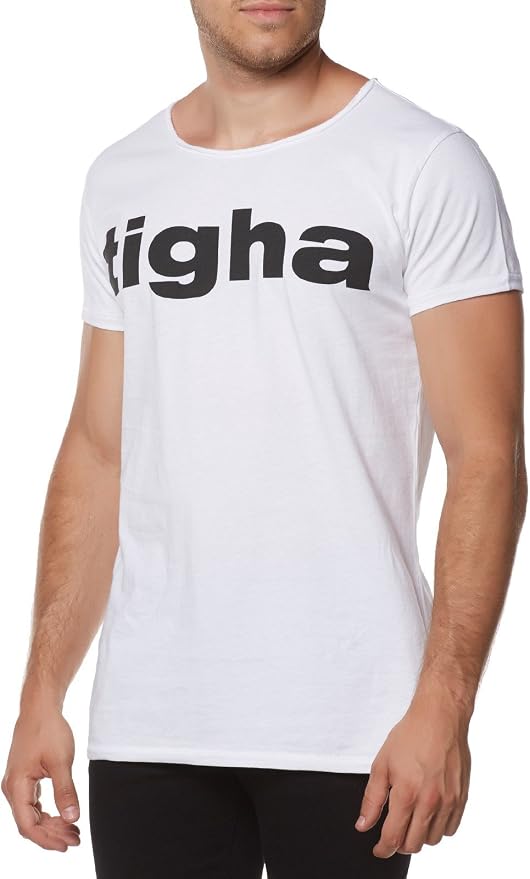 Tigha Heren T-shirt Tigha Logo Msn : Amazon.nl: Kleding, schoenen \u0026 sieraden