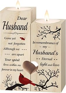 Memorial Candle Gift for Loss of Husband - Sympathy and Bereavement Gift - In Memory of Husband