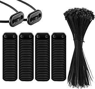 GkgWuxf Fence Fastenings Kit - PVC Privacy Fence Mounting Pad - Weatherproof UV-Resistant Barrier Fixing Accessory for Garden Terrace Balcony Railings Use