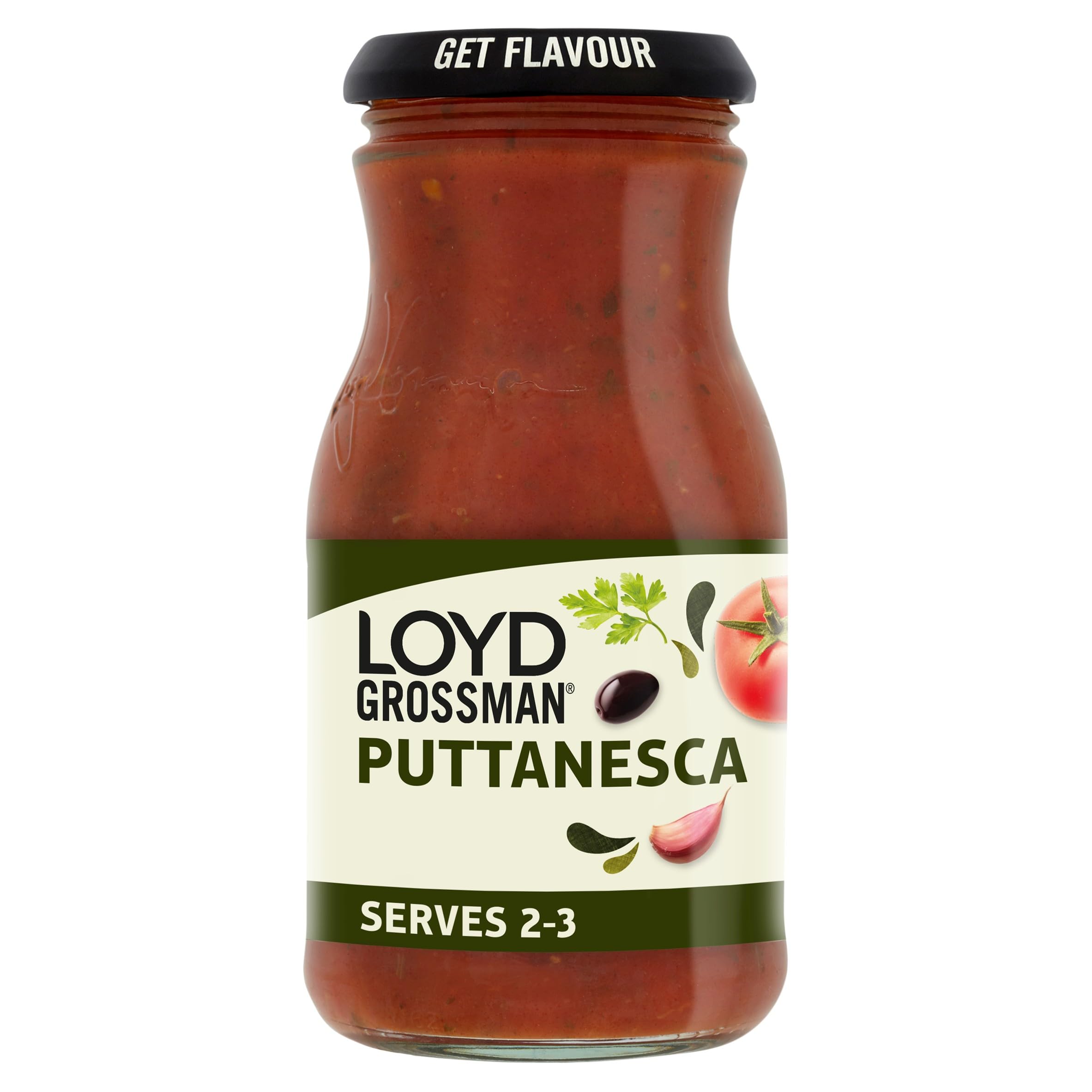 Italian Puttanesca Sauce – Tomato, Olive & Anchovy Infusion, Authentic Italian Style, 350 g Jar (Pack of 1)