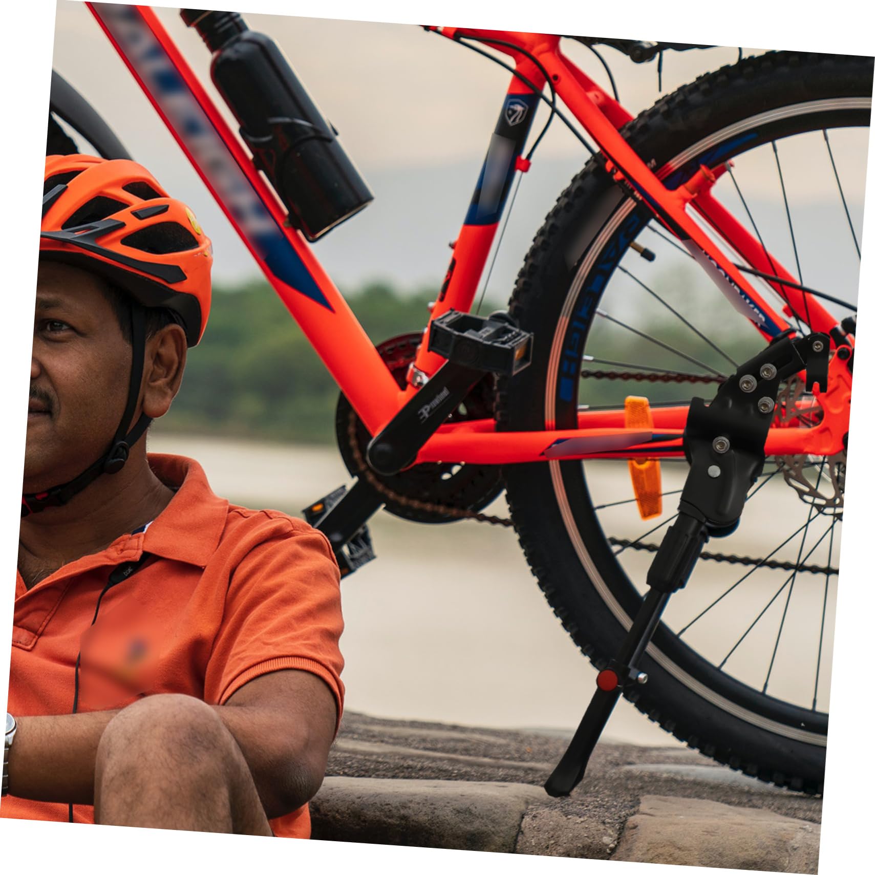 VILLCASE Mountain Bike Kickstand Durable Alloy Support for Easy Installation and for Home Outdoor Indoor Use Replacement Parts for Your Bike