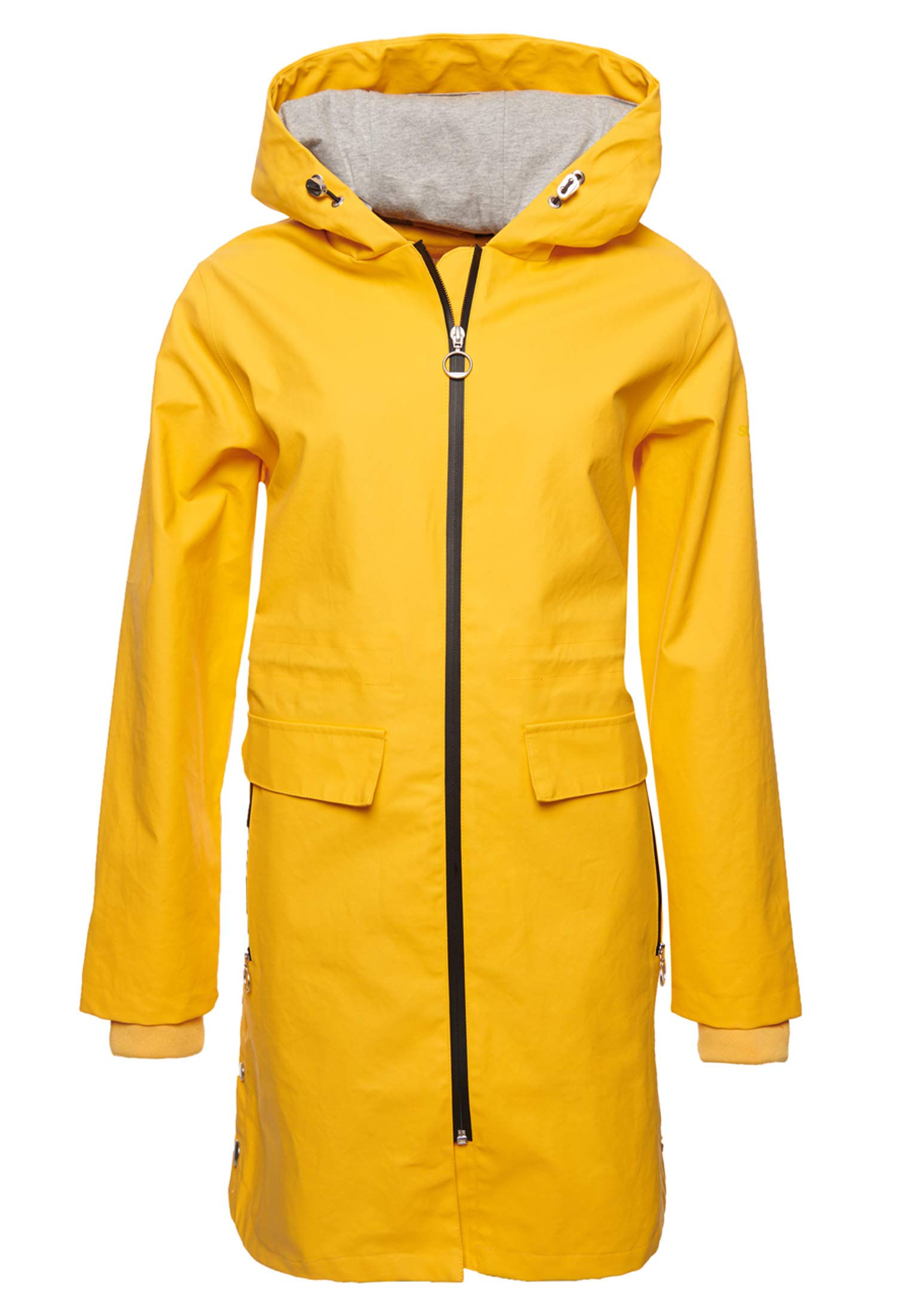 Superdry Women's Yellow Rain Jackets, S, Rain Jacket