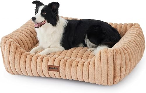 Miniatura 8 de Camas pequeñas para perros pequeños - Camas lavables para gatos de interior, cama ortopédica rectangular para cachorros con funda extraíble