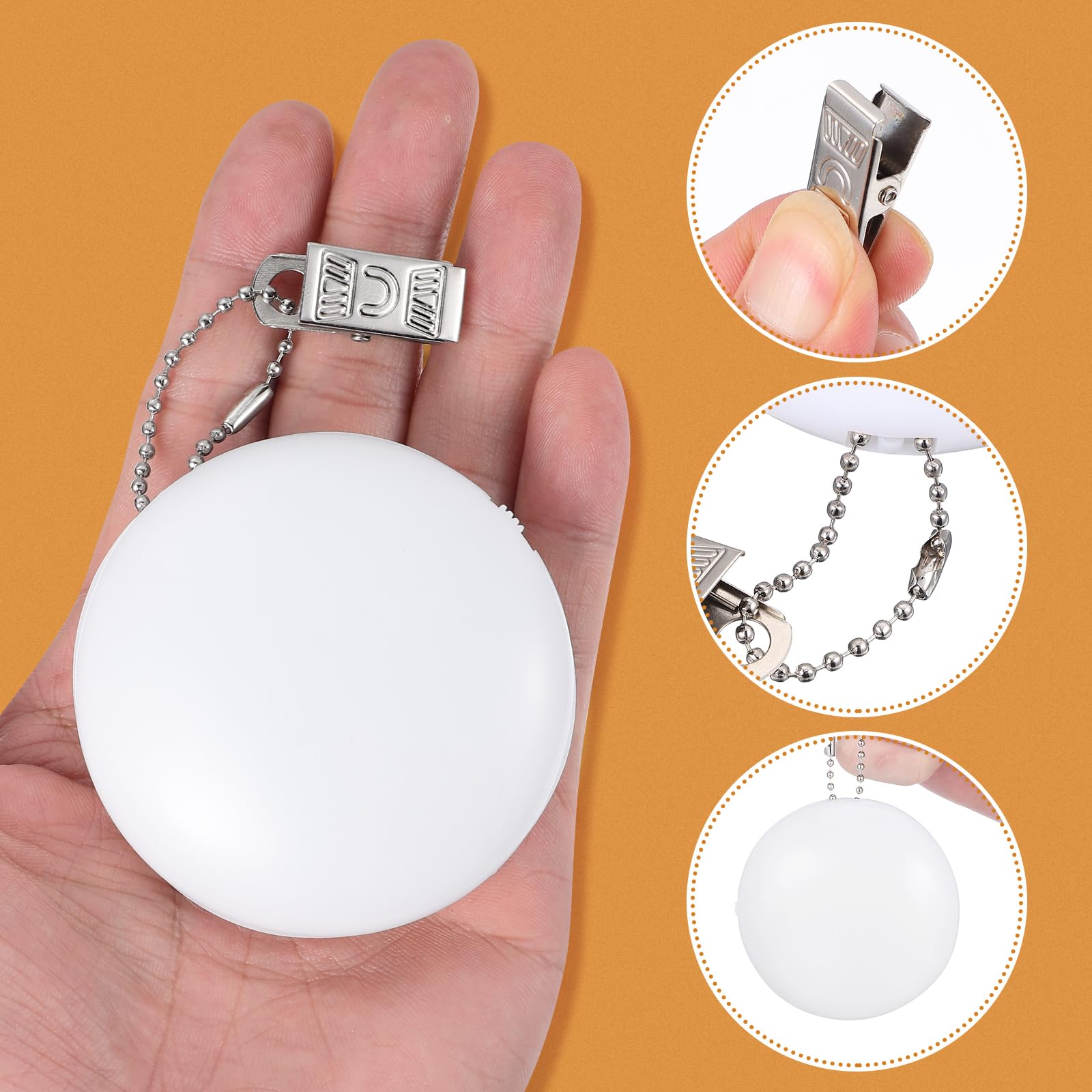 Hemobllo Touch Sensor Led Handbag Light with Clip Portable Round Purse Night Light for Inside Bag Illumination Ideal for Women S Backpack Suitcase and Purse Use - Image 4