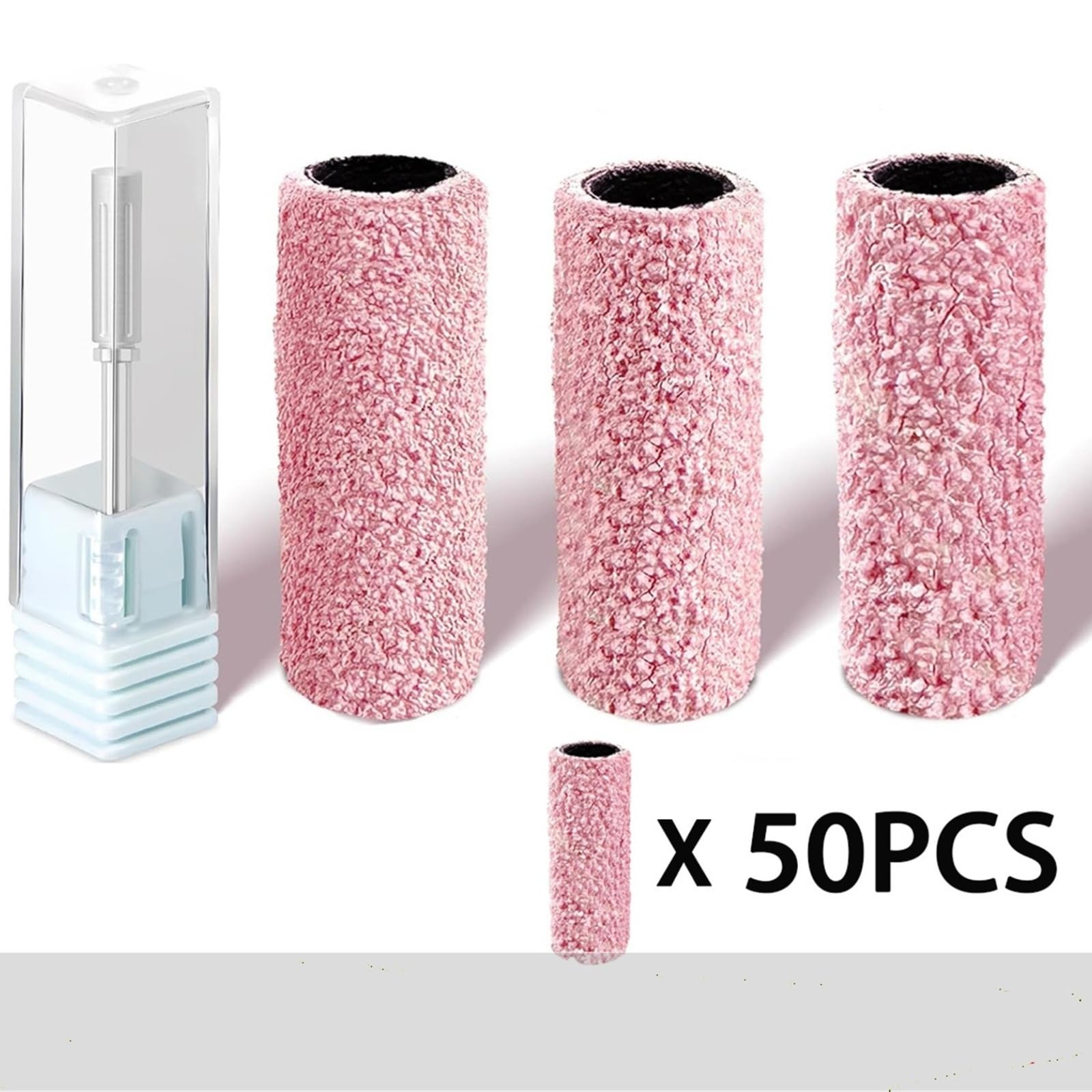Fresas Torno Para UñAs Mini herramienta de esmalte uñas gel grano for broca para Manicura(240 Grit)