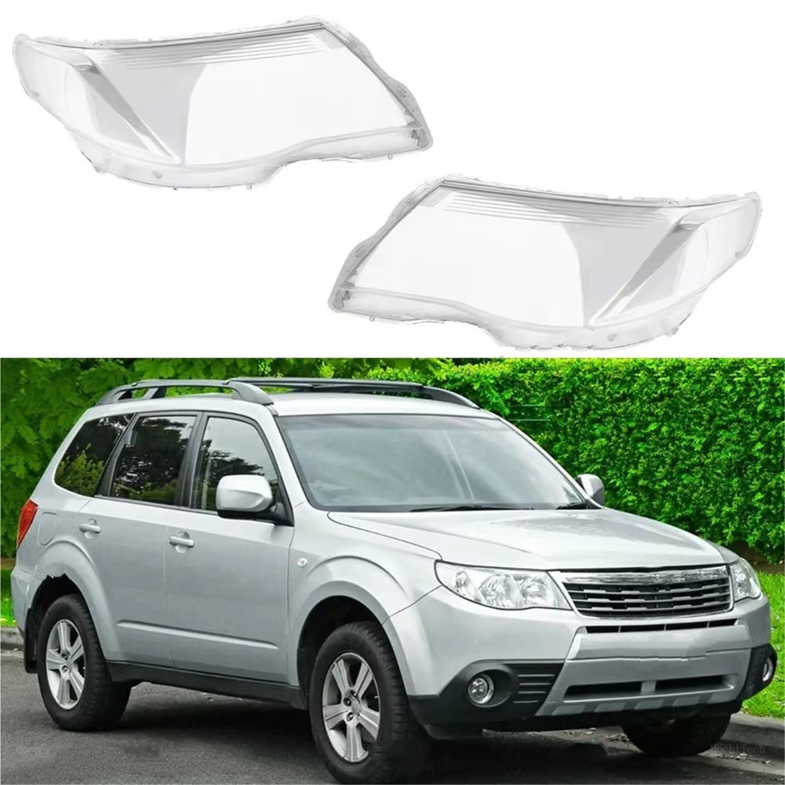 Lenti Fanali Per Subaru Per Forester Per SH 2009-2013 Alloggiamento Trasparente Copri Lente Fari Anteriori Coprilampada Paralume Per Auto Copertura per Fanali Anteriori(1 paio)
