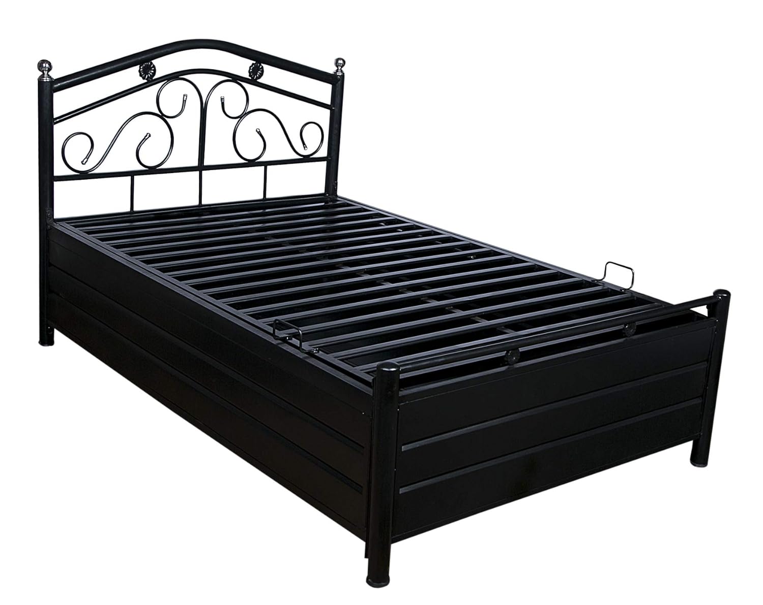 queen size metal cot