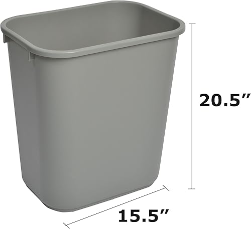 Miniatura 2 de Janico 1037GY - Cesta de basura de 10 galones, color gris