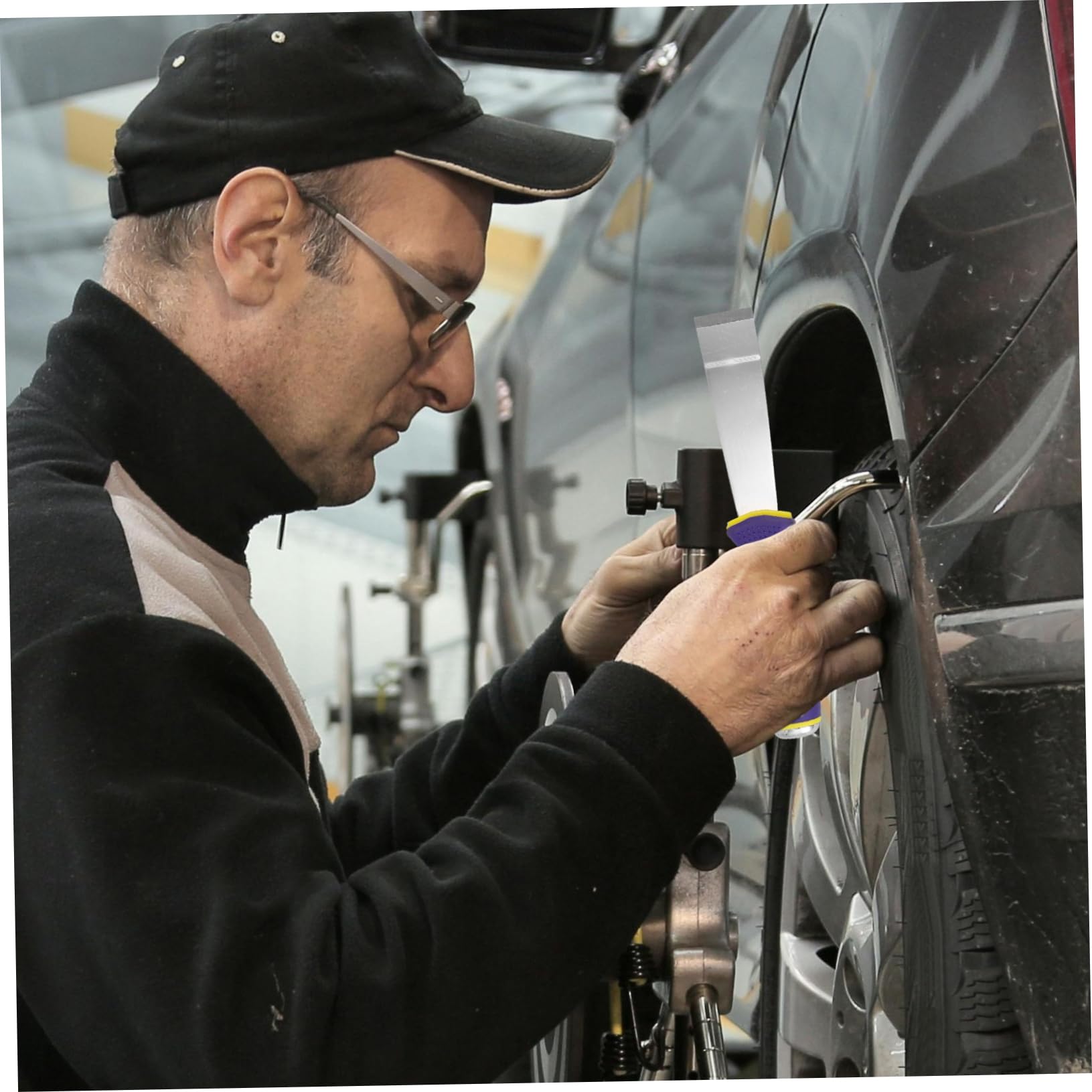 ULTECHNOVO 5 Ensembles Outil De Réparation De Pneu Visage Spatule Voitures Automobile La Voiture Auto Poids De Voiture Grattoir D'Équilibre Outil De Revêtement Intérieur De Pneu Outil De
