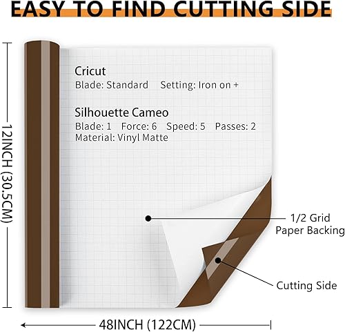 Miniatura 23 de Lya Vinyl - Vinilo permanente negro brillante, rollo adhesivo permanente de 12 pulgadas x 50 pies para máquina de corte, rollo de vinilo para Negro