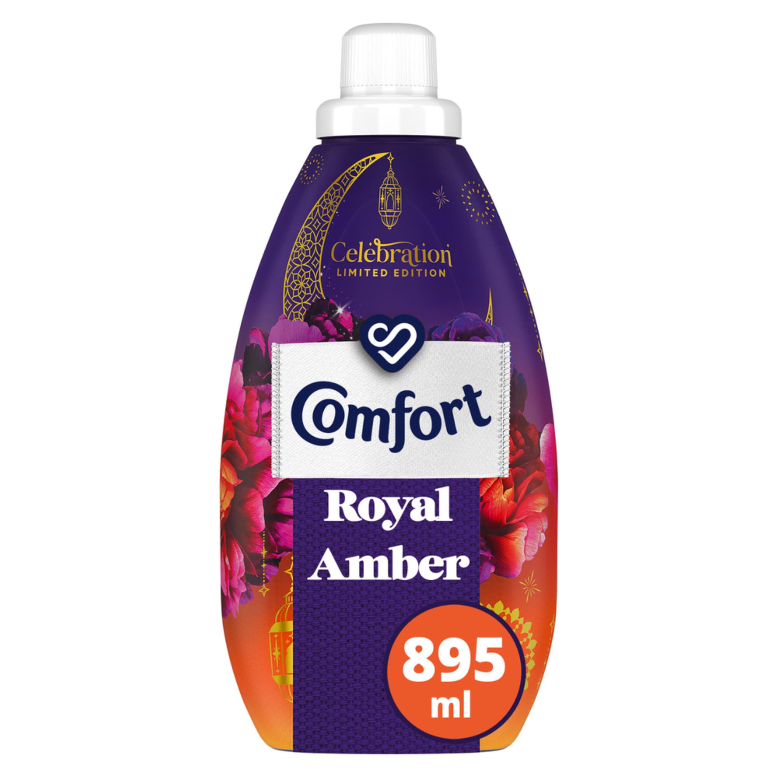 Comfort Concentrated Fabric Softener, Royal Amber, Celebration Limited Edition for 30 Days of Freshness, 895ml