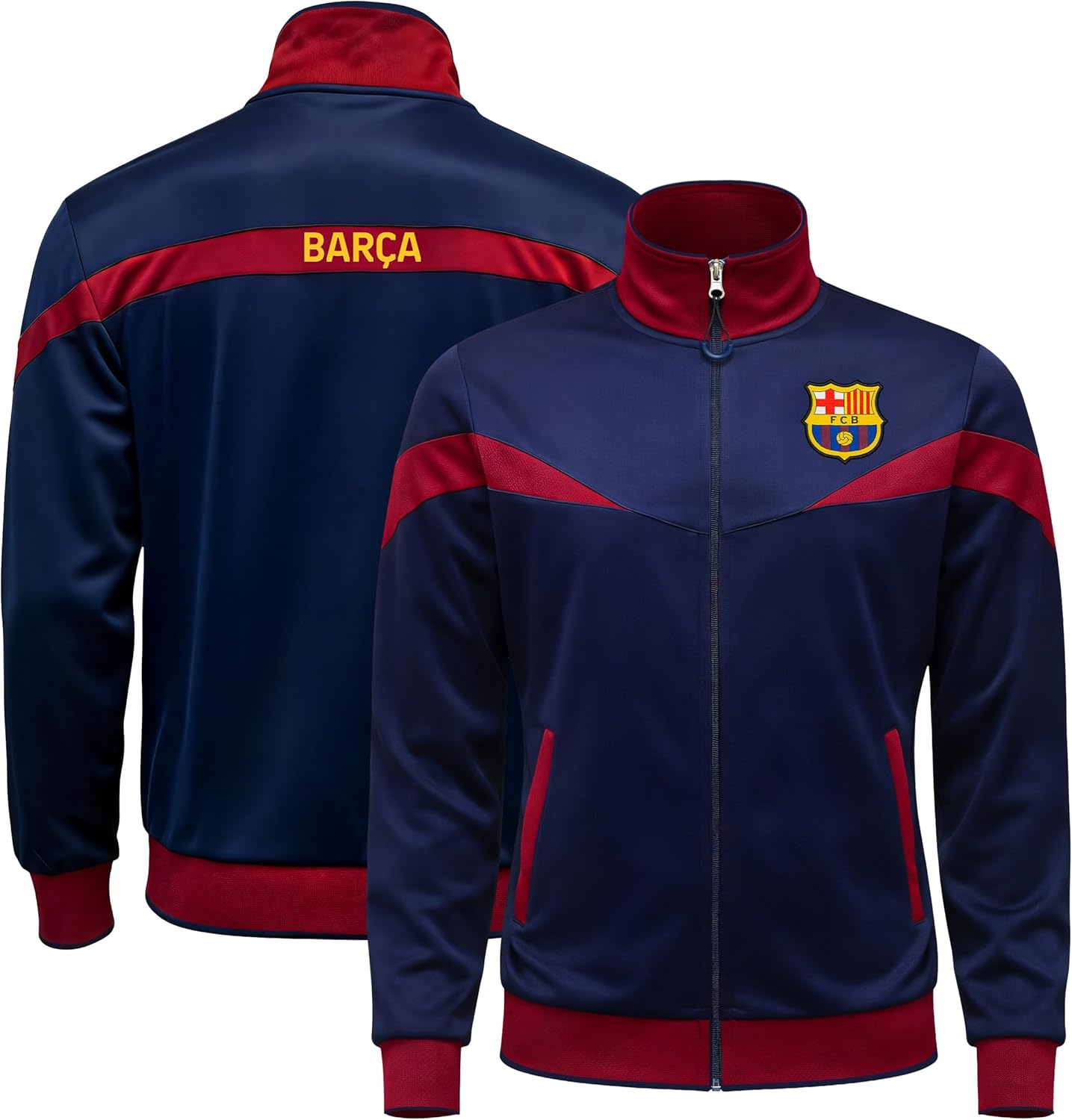Icon Sports Officially Licensed FC Barcelona Soccer Track Jacket - Unisex Adult