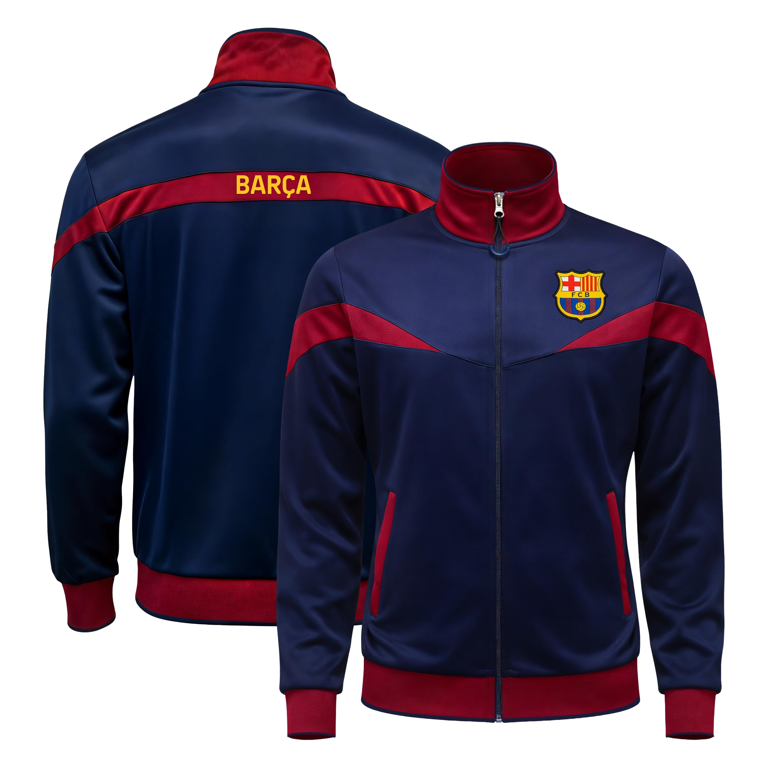 Icon Sports FC Barcelona bluza dresowa z zamkiem błyskawicznym