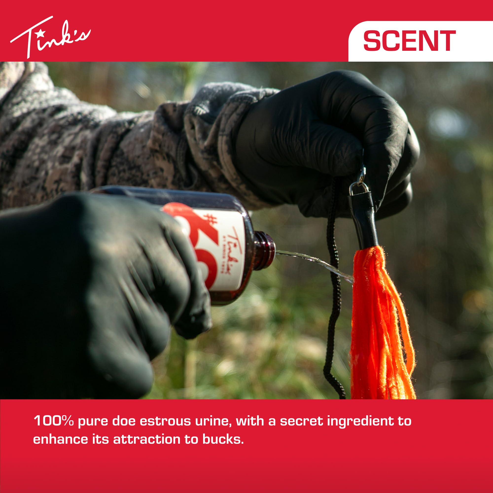 TINK'S Synthetischer #69 Doe-in-Rut Deer Lockstoff Flüssiger Östrous Doe Urin Duft für die Jagd (113 g) 3er-Pack – langanhaltende östroöse Doe Urin Jagddüfte – Jagdköder/Lockstoff – Fortschrittlicher