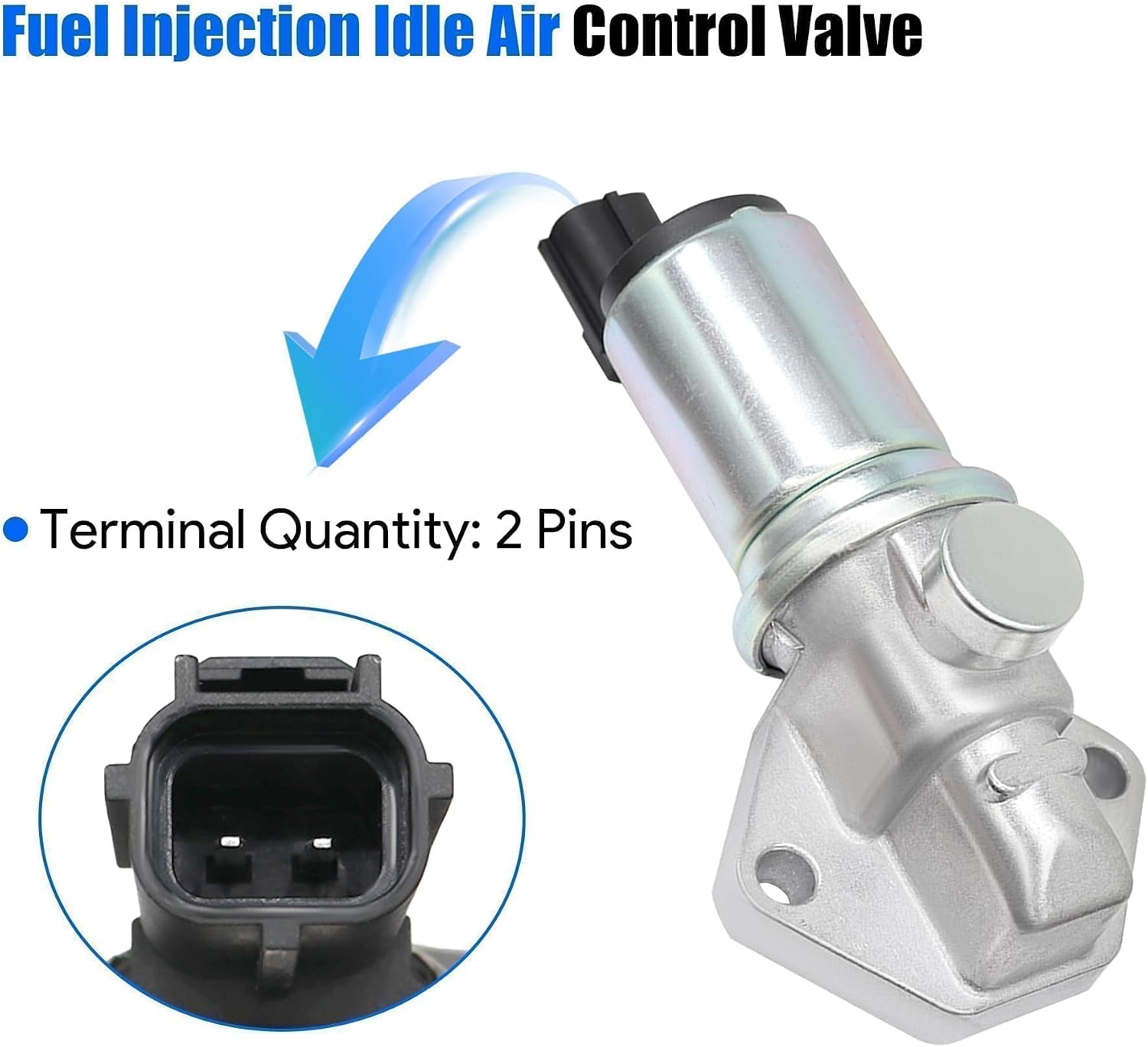 Fuel Injection Idle Air Control Valve IAC Fit for 2002 2003 Ford F Series Trucks 5.4L F-150 Lariat # F75Z9F715AA F75Z9F715AB