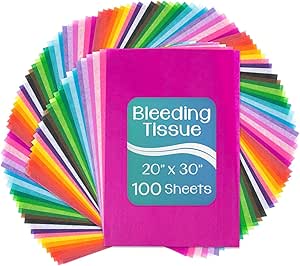 Hygloss Products Saignements Assortment- De Soie Multicolore Assortiment, Coloris Assortis, 20x30-Inch