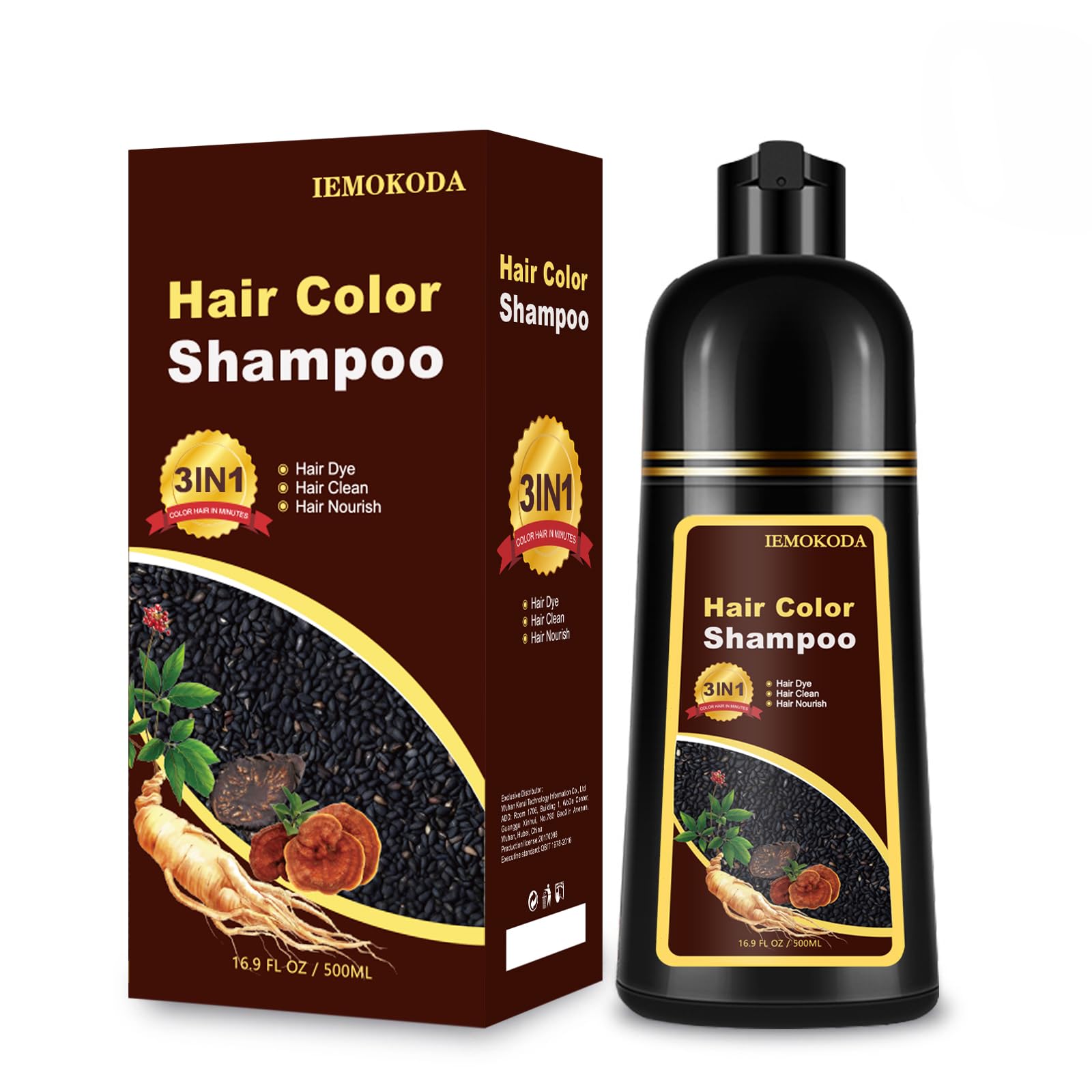 Fedulili Hair Dye Shampoo Wine Red