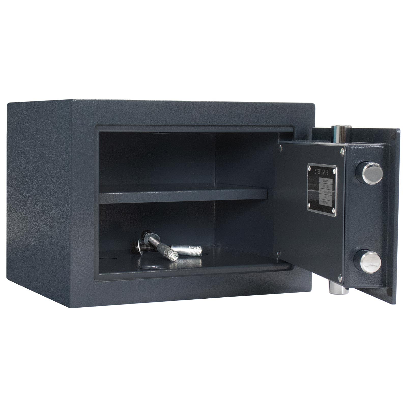 Profirst Wertschutzschrank EN0 Trema 26 Elektronikschloss Feuerfalz Anthrazit BxH 37x27cm herausnehmbarer Fachboden inkl. Befestigungsmaterial