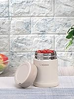 Vista 3 de Zojirushi Tarro de alimentos de acero inoxidable, pequeño, crema