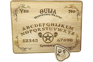 Spooky Ouija Bamboo Cutting Board for Spiritual Cooking and Divine Delicacies