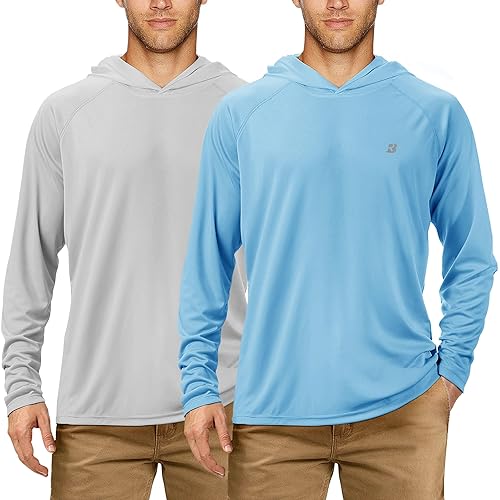 UPF 50+ Fishing Shirts for Men, Long Sleeve UV Sun