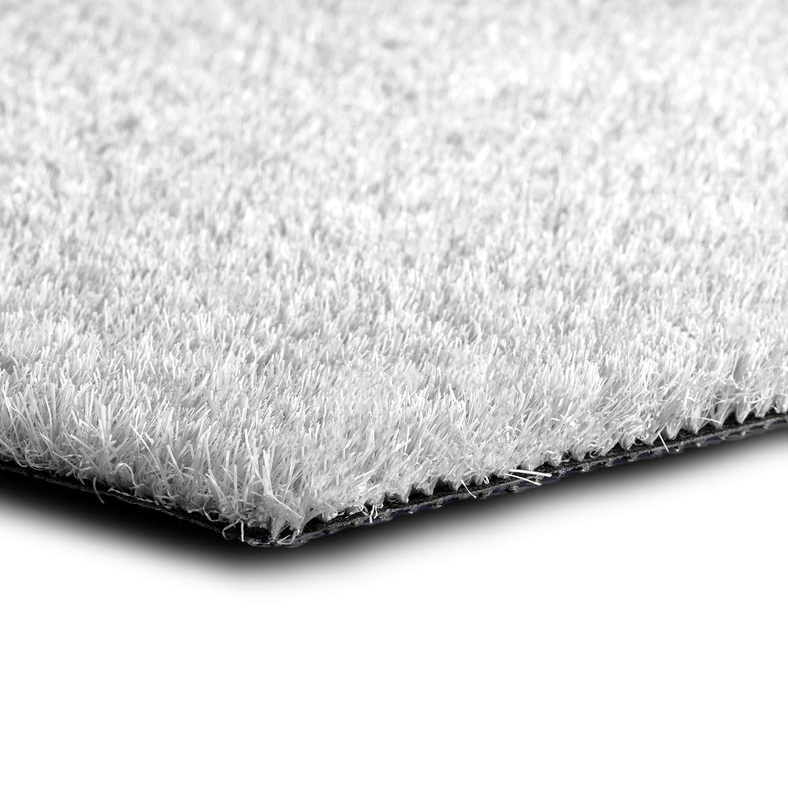 Floordirekt Rasenteppich Premium Color | Balkonteppich | UV-beständig und wetterfest | Erhältlich in vielen Farben & Größen | Kunstrasenteppich für für Innen- & Außenbereiche (Weiß, 200 x 350 cm)