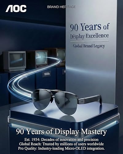 Miniatura 4 de AOC Air Mega AR/XR Glasses - 201'' Micro-OLED Personal Wearable Monitor for Gaming & Movies, FHD 120Hz Plug-and-Play Display Legion Go & USB-C