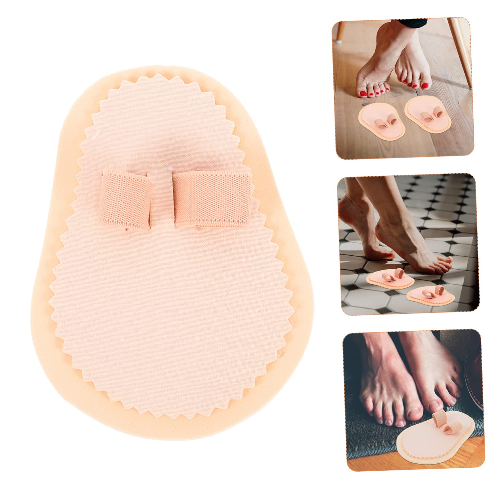 IWOWHERO Toe Separators 4pcs Hallux Correctors Toe Straightener Forefoot Isolation Pad