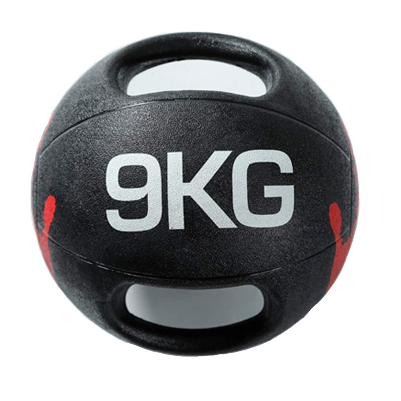 Palle mediche Palla Medica Biauricolare, Palla di Gomma Piena, Palla Rimbalzante per Allenamento Fitness da Casa, 3 kg, 4 kg, 5 kg, 6 kg, 7 kg, 8 kg, 9 kg, 10 kg (Size : 9kg/19.8lb)