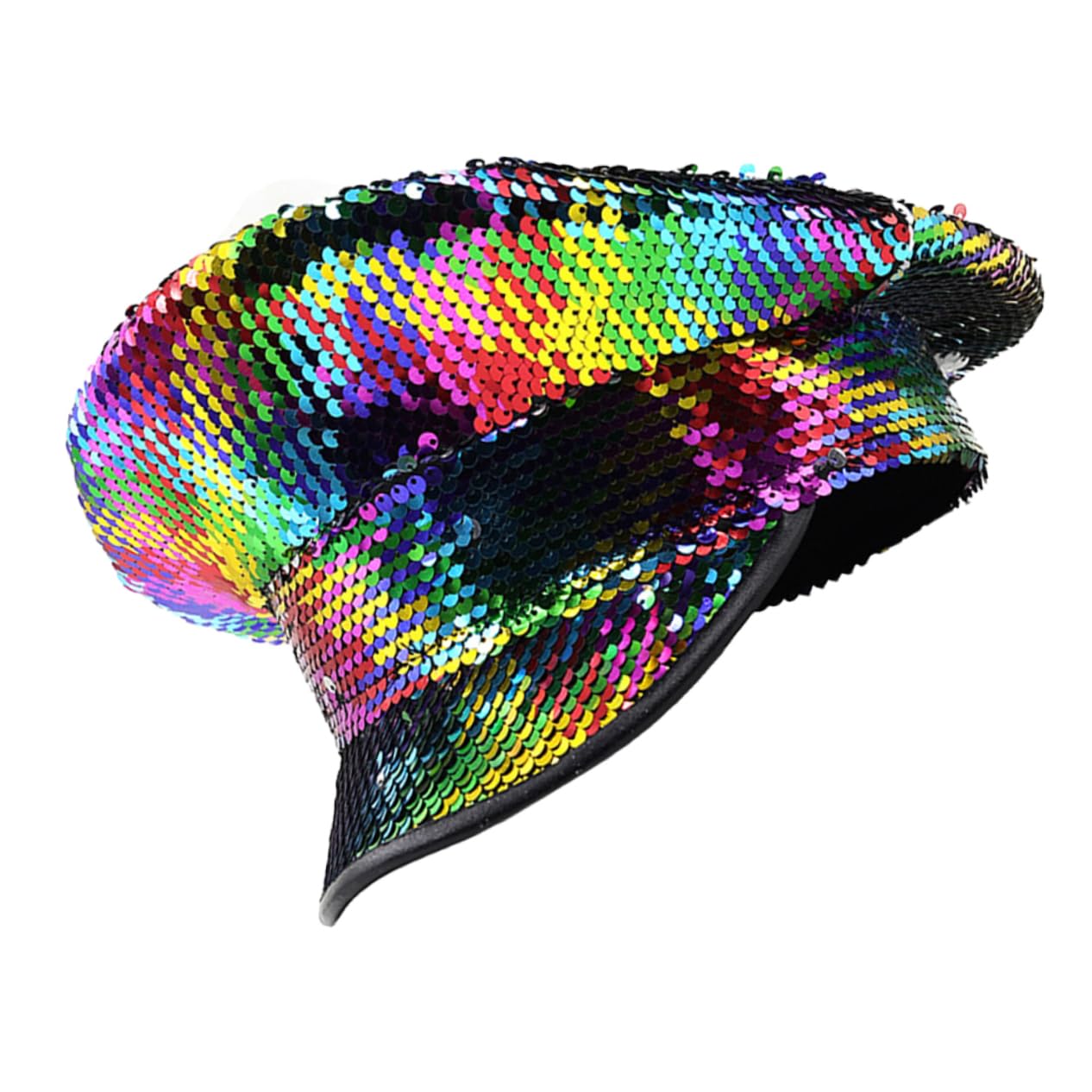 2stücke Disco Party Hut Mit Bunten Pailletten Verstellbar Für Junggesellenabschied Und Festlichkeiten Modisches Accessoire Für