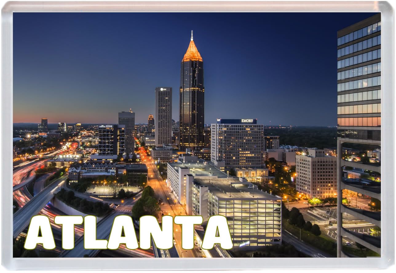 Atlanta - USA - Jumbo Fridge Magnet 96 x 67mm BBSFHM1635
