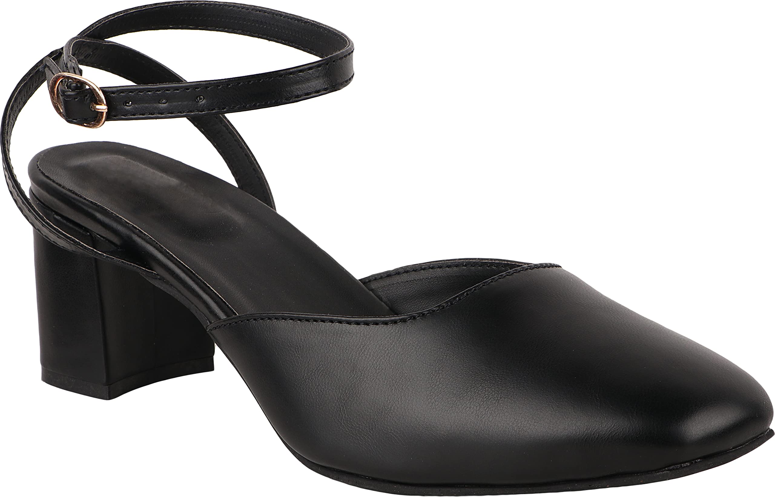 tryme Latest Collection Block Heels Comfortable Stylish Solid Wedge Slip-On Bellies & Ballerina for Womens & Girls-picture-16