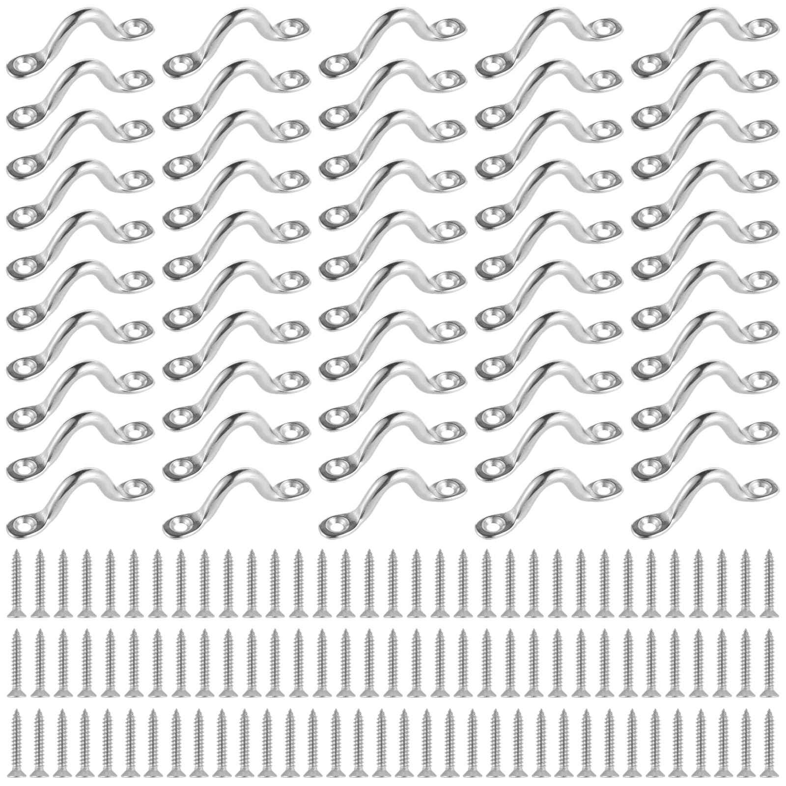 Boucles M5 de 5,1 cm de qualité marine pour dessus de bateau de plaisance