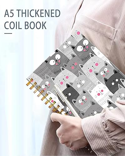 Vista 50 de iampanda Cuaderno de diario en espiral, encuadernación fuerte de doble alambre con papel de primera calidad para niñas y mujeres, lindo cuaderno