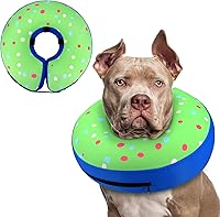 Vista 22 de Supet - Collar isabelino inflable para recuperación, posoperatorio para perros pequeños, medianos y cachorros