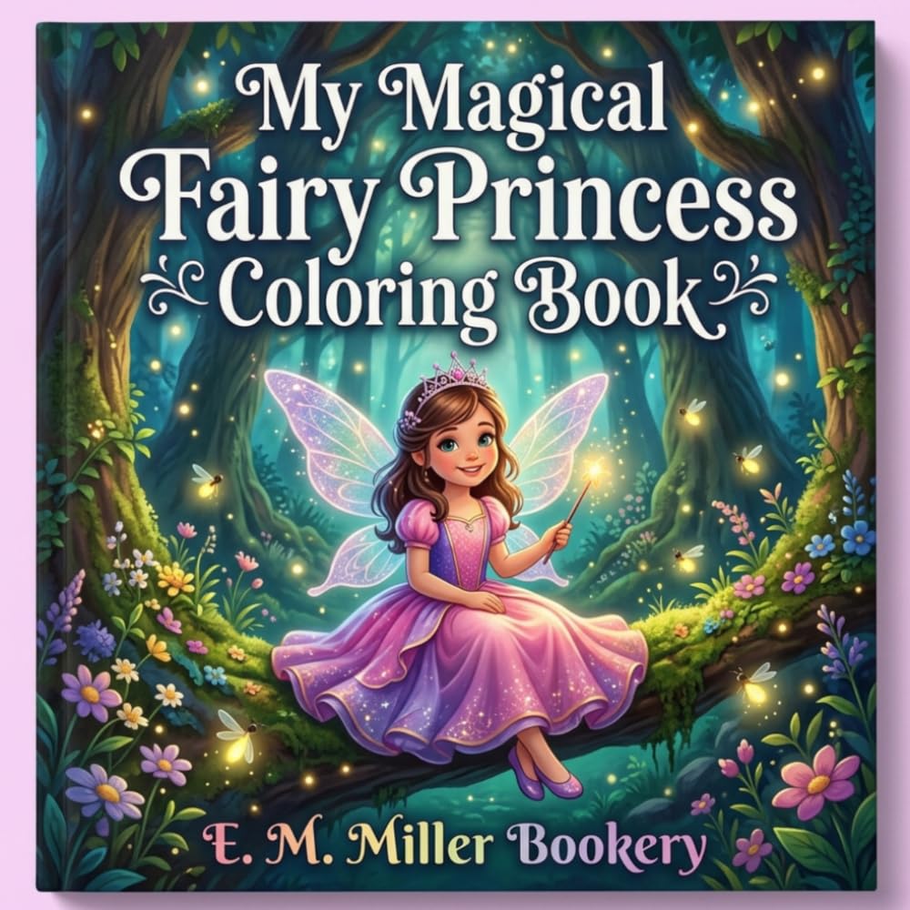 My Magical Fairy Princess Coloring Book: Hours of Creative Fun in a World of Magic and Wonder For Kids 4-8