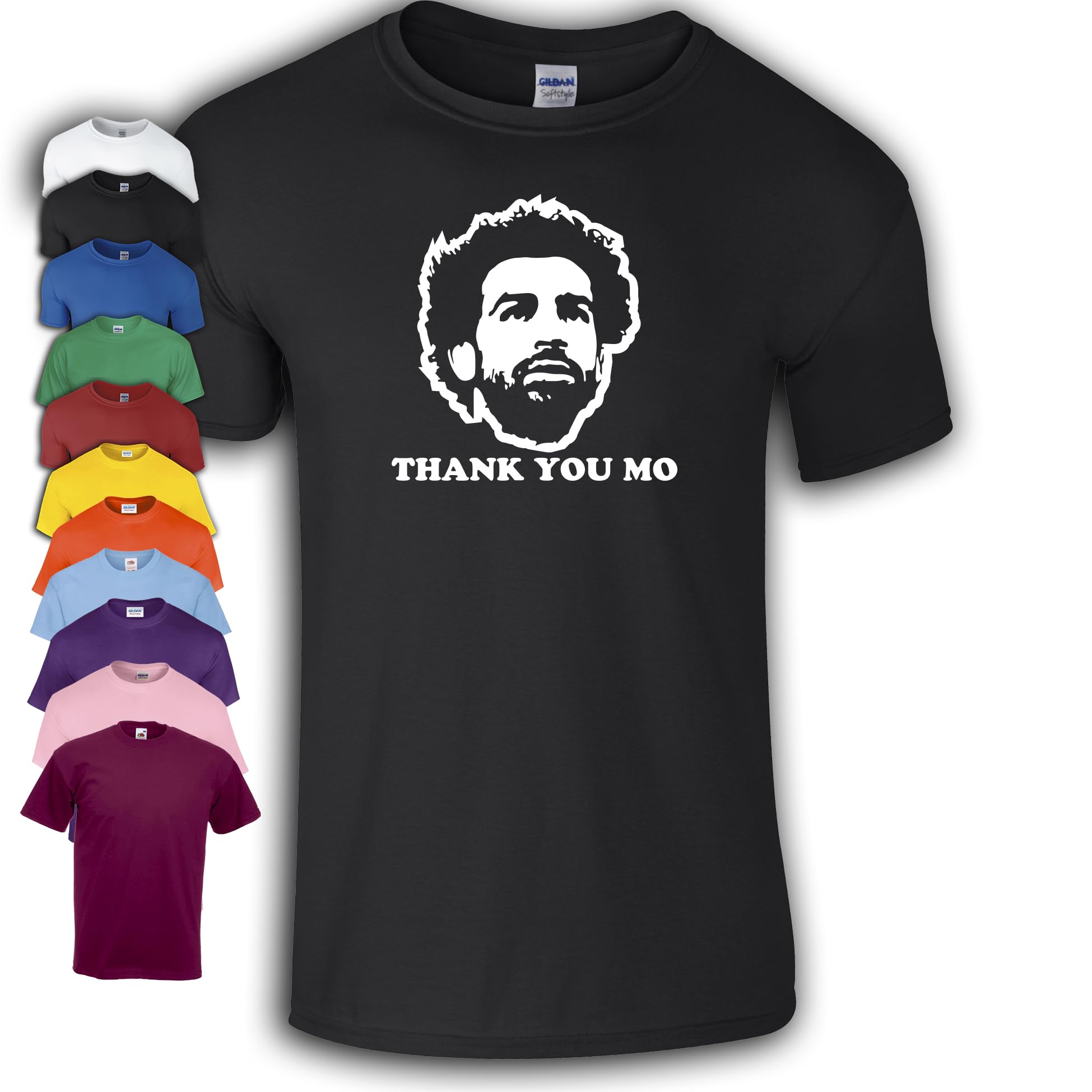 Thank You Mo Salah T-Shirt | Liverpool | Egyptian King (UK, Alpha, M, Regular, Regular, Black)