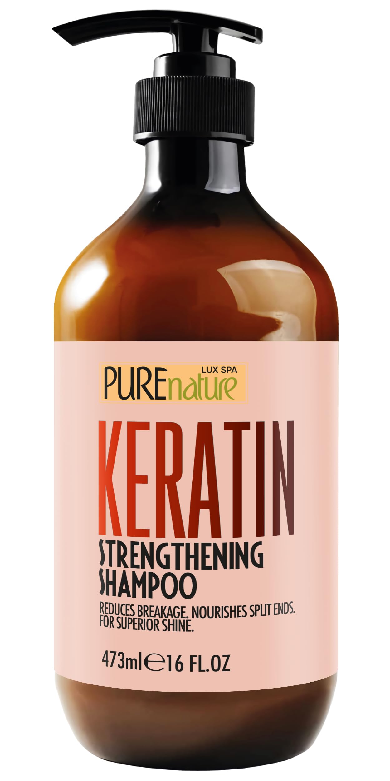 Amazon.com : PURE NATURE LUX SPA Keratin Shampoo - Sulfate Free