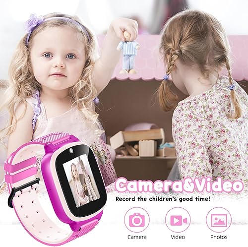 Miniatura 3 de Reloj de regalo para niños y niñas de 3, 4, 5, 6, 7, 8, 9 años, juguetes para niñas y niños de 4 a 9 años, reloj inteligente para niños con cámara